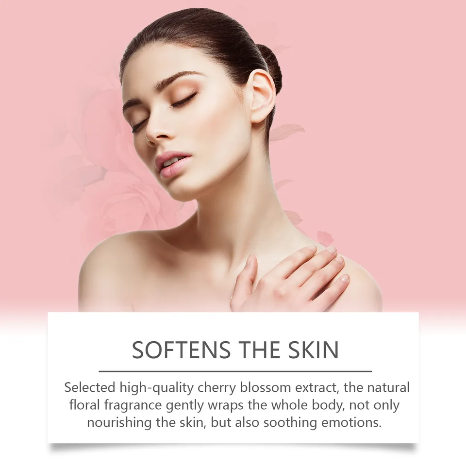 EELHOE Cherry Blossom Moisturizing Shower Gel Gently Cleanses The Body, Moisturizes And Moisturizes For A Long Time view 2