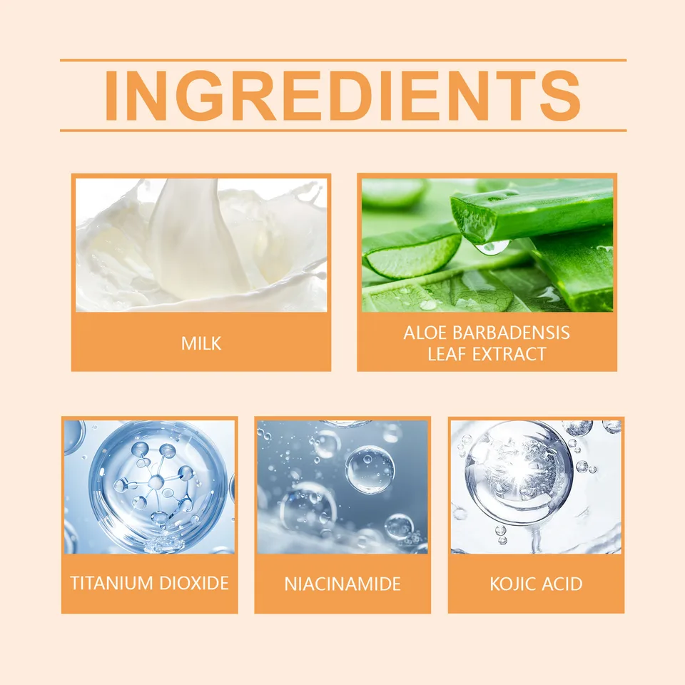 EELHOE Protective Brightening Body Lotion, Uv Protection Mild Moisturizing Light Refreshing Niacinamide Composition view 4