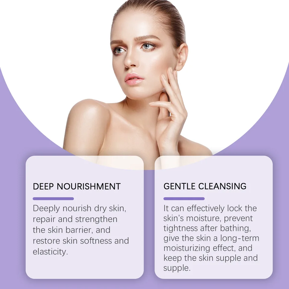 Jaysuing Ladies Lavender Shower Gel Cleans Skin Gently, Refreshes, Moisturizes And Leaves Fragrance view 3