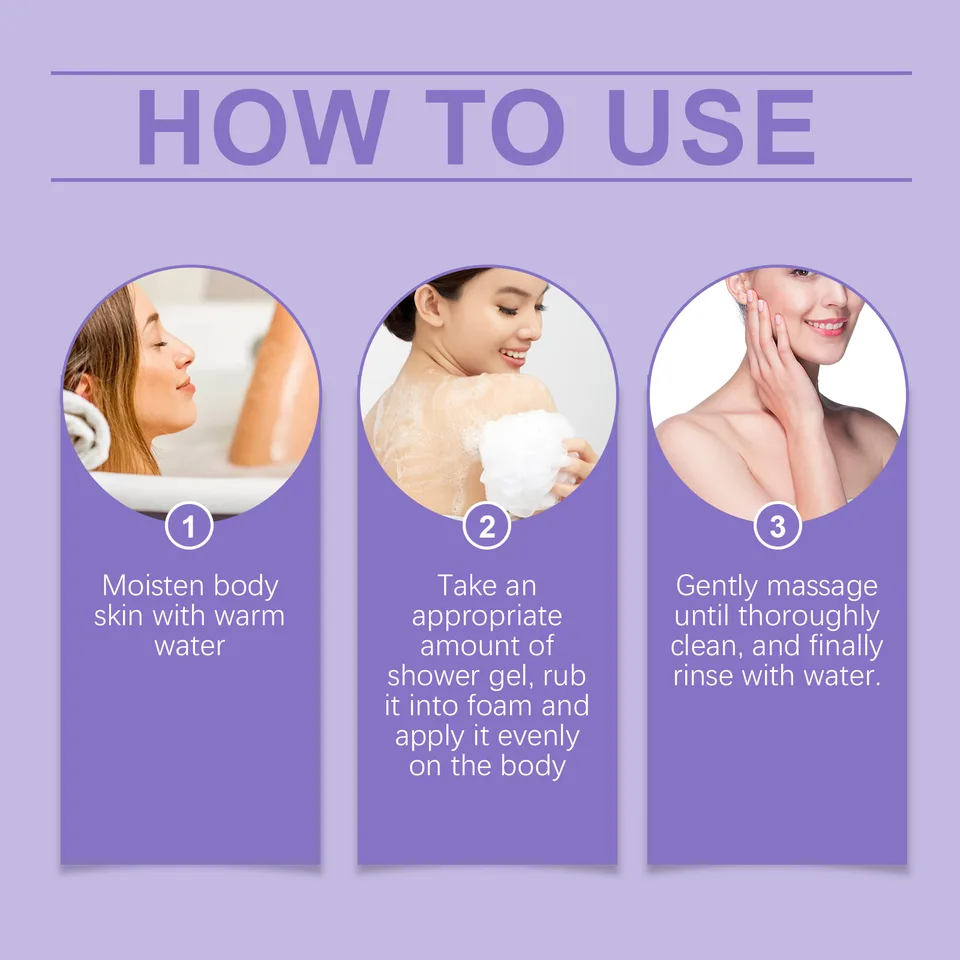 Jaysuing Ladies Lavender Shower Gel Cleans Skin Gently, Refreshes, Moisturizes And Leaves Fragrance view 4