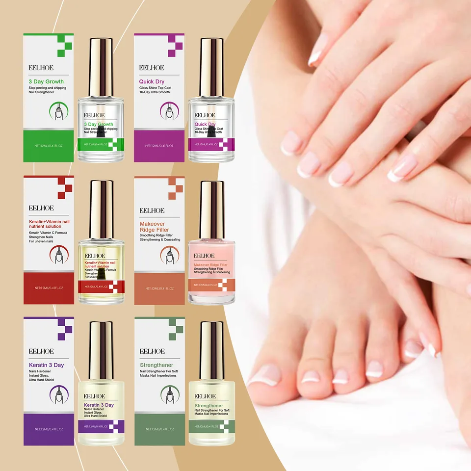 EELHOE Nail Care Solution Strong Repair Nail Surface Moisturizing Clear Gloss Smooth Nail Care Oil view 4