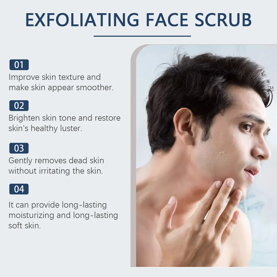 East Moon Charcoal Facial Scrub, Gentle Exfoliating Comfort Cleansing Face Moisturizing Moisturizing Scrub view 4