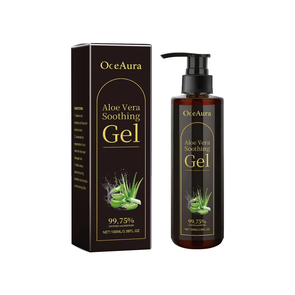 Oce Aura Aloe Vera Leaf Soothing Gel, Moisturizing Gentle And Comfortable Skin Moisturizing And Hydrating Skin Care Gel view 3
