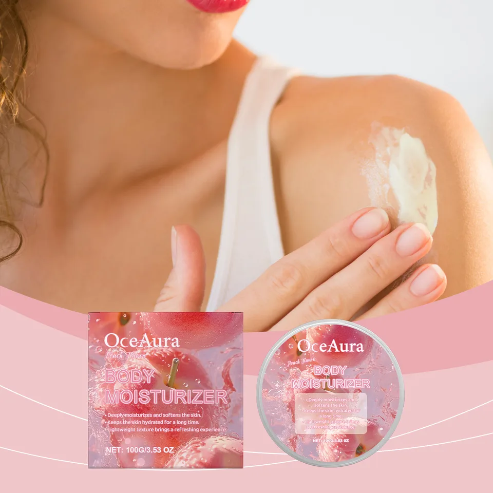 OceAura Peach Moisturizing Moisturizer, Body Moisturizing Treatment Hydrating Refreshing Firming Body Cream view 2