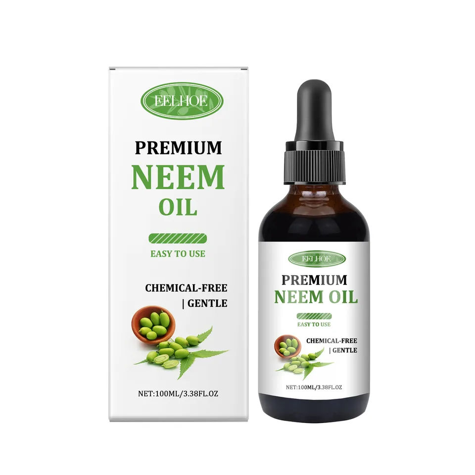 EELHOE Neem Oil Care Essential Oil, Nourishes Scalp Skin Care Neem Oil Massage Oil Nourishes Skin view 2