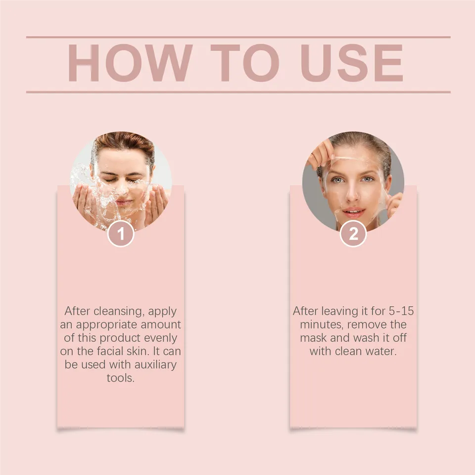 Hoygi Collagen Tear Mask, Gentle Cleansing, Exfoliating, Moisturizing, Moisturizing, Skin Care And Brightening Mask view 3