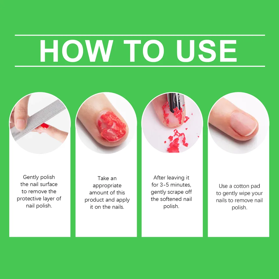 EELHOE Nail Polish Remover, Gentle Nail Polish Remover Solution For Easy Nail Polish Remover Primer view 4