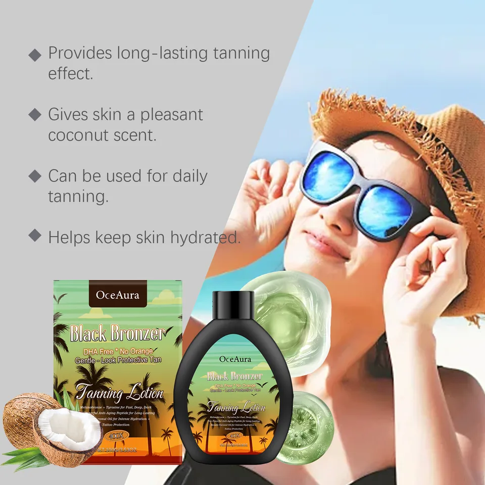 Oce Aura Coconut Darkening Lotion, Natural Summer Outdoor Darkening Lotion That Evenly Nourishes The Skin And Provides Long-Lasting Moisture view 2