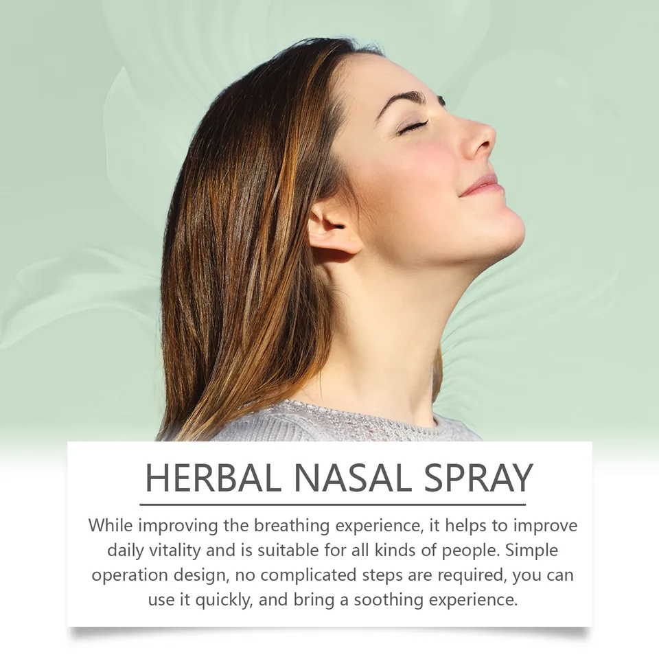 Houkea Herbal Nasal Spray, Soothing Nasal Discomfort Mild Cleansing Herbal Nasal Spray view 2