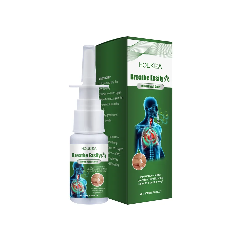 Houkea Herbal Nasal Spray, Soothing Nasal Discomfort Mild Cleansing Herbal Nasal Spray view 5