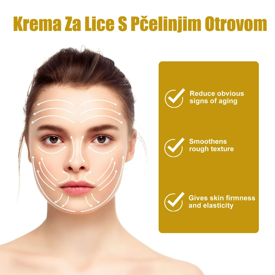 Hoygi Krema Za Lice S Pčelinjim Otrovom, Fade Out Fine Lines Wrinkles Hydrating Moist Firming Skin Bright Skin Anti-Wrinkle Cream view 3