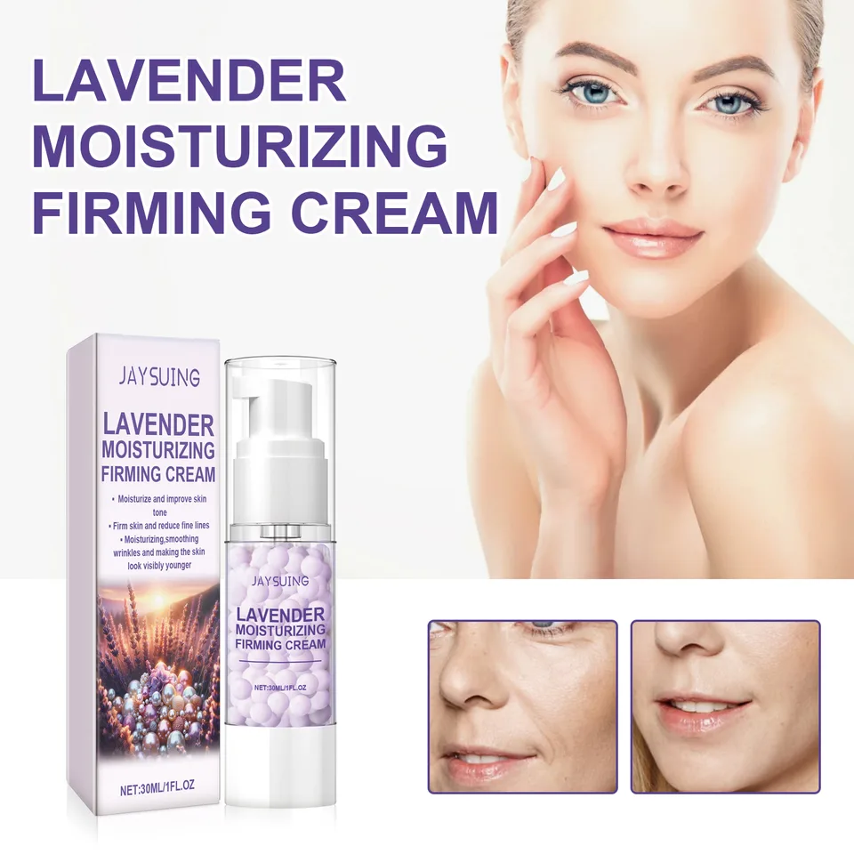 Jaysuing Lavender Moisturizing Firming Cream, Repair Skin Hydrating Moisturizing Cream For Fine Lines And Wrinkles view 3