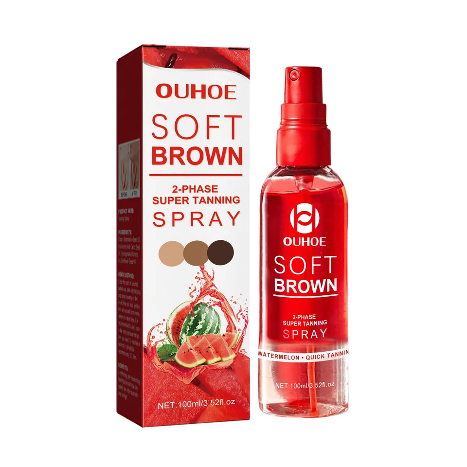 OUHOE Tanning Spray, Outdoor Tanning Self-Tanning Bronze Skin Moisturizing And Toning Spray view 4