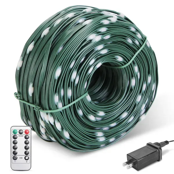 330FT LED String Lights Outdoor Christmas Decoration Lights With Remote IP44 Waterproof 8 Lighting Modes 8 Brightness Timer Plug In Fairy view 4