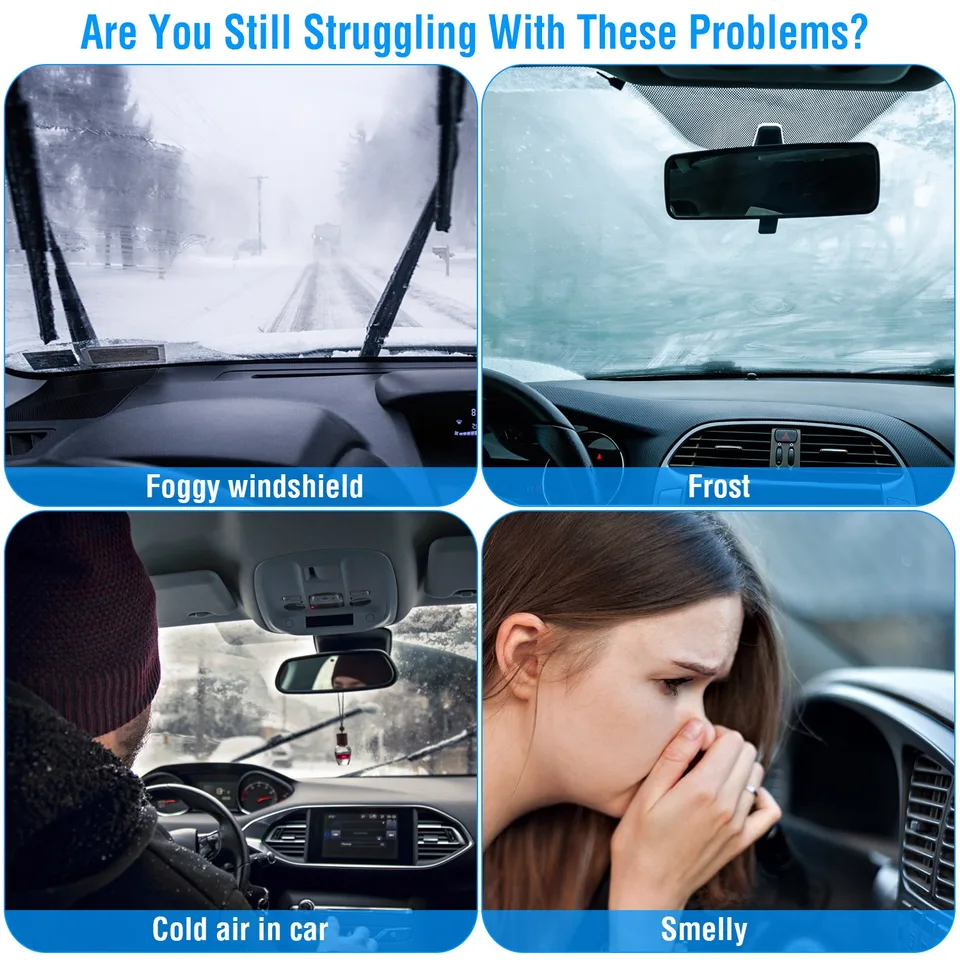 12V 150W Portable Car Auto Heater Heating Fan 2 In 1 Defroster Demister Windshield Heater Automotive Cooling Fan view 2