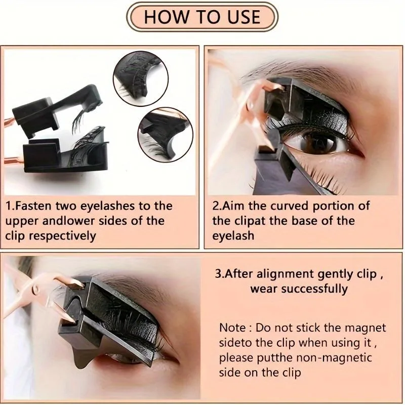 Magnetic False Eyelashes For Easy Beauty view 2