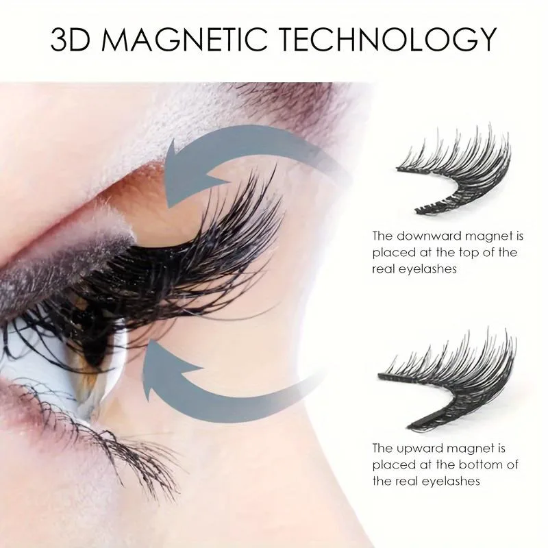 Magnetic False Eyelashes For Easy Beauty view 3