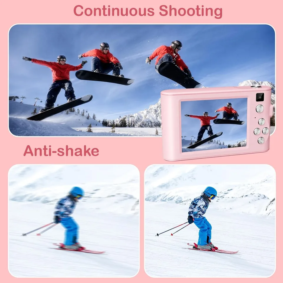 Kids Digital Camera Christmas Birthday Gifts With 32GB SD Card view 3