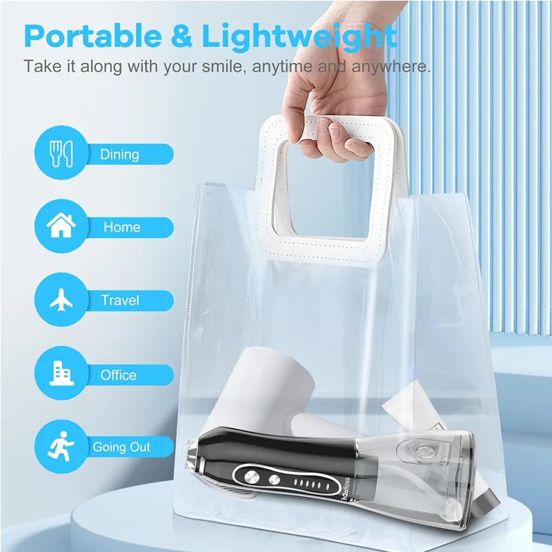 Water Dental Flosser Teeth Pick Portable Oral Irrigator With 5 Modes IPX7 view 3