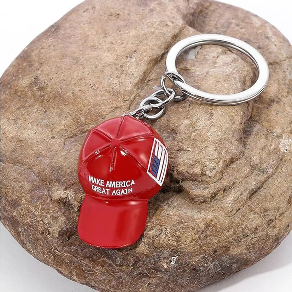 6PCS Trump Redcap Keychain Pendant Hanging Ornament view 4