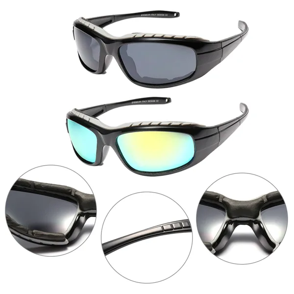 2 Pair Motorcycle Riding Glasses Wind Resistant Sunglasses Outdoor Sport Protection Goggles(TK/TMEU For Self-pickup) view 4