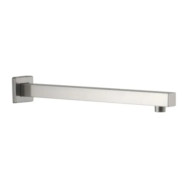 Shower Arm With Flange, 1/2 NPT Tapered Threads, Rain Shower Head Arm, Wall Mount Shower Extension Arm