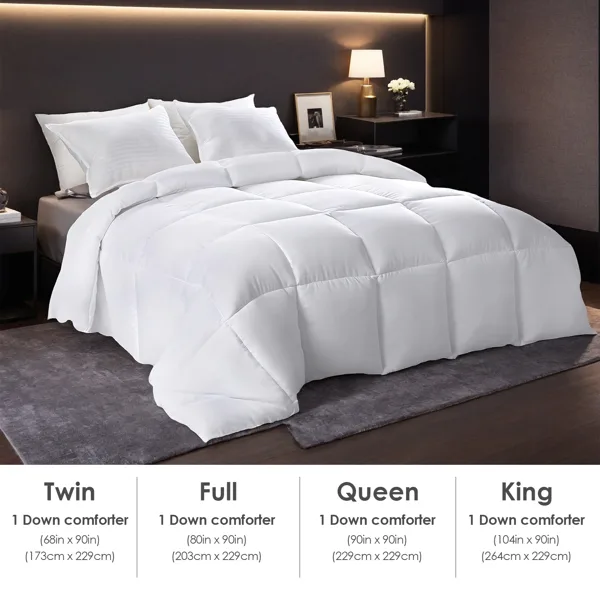 Extra Large White Checkered Plump Duvet - Luxury Hotel-grade Bedding For Bedrooms And Guesthouses. Features: Ultra-soft Thickened Warmth view 4