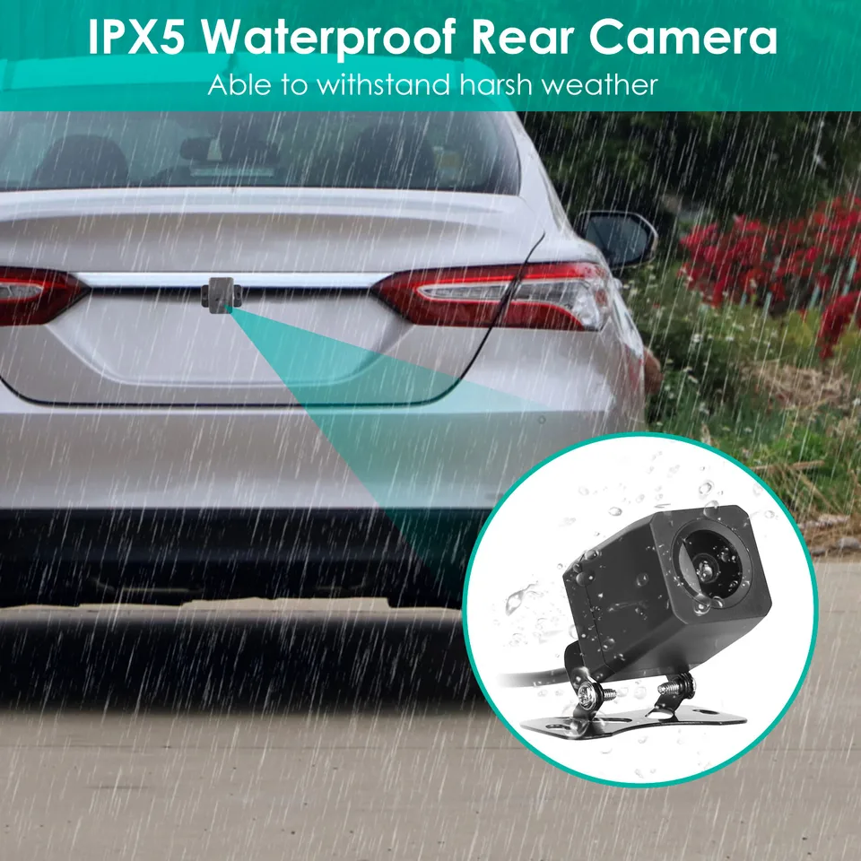 2K Car DVR 3 Channel Dash Cam Camcorder Camera Recorder With 140 Degree Angle GPS Wi Fi Night Vision G-sensor Loop Recording Parking Monitor view 2