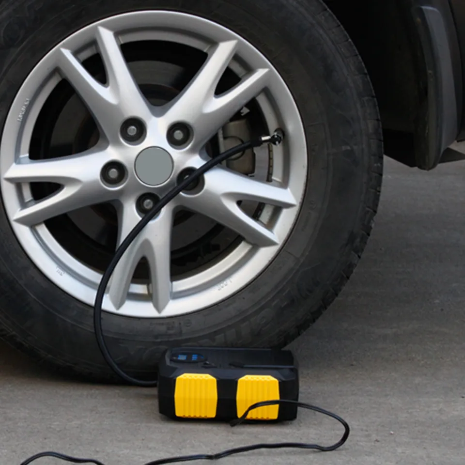Tire Inflator 12V DC 120W 150PSI With LCD Electric Air Compressor 25L Per Min Large Air Flow view 2