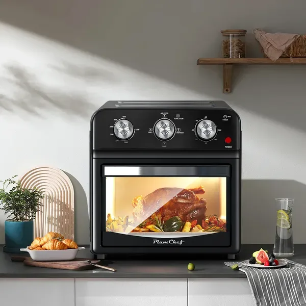 12-Liter Air Fryer With Advanced Multi-Function Cooking – Grill, Air Fry, Defrost, Bake, Presets For French Fries, Pizza, Chicken, Fish, And view 4