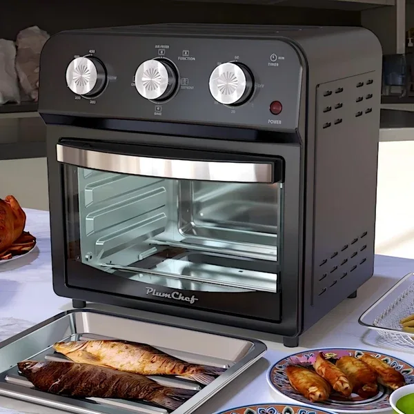 12-Liter Air Fryer With Advanced Multi-Function Cooking – Grill, Air Fry, Defrost, Bake, Presets For French Fries, Pizza, Chicken, Fish, And view 3