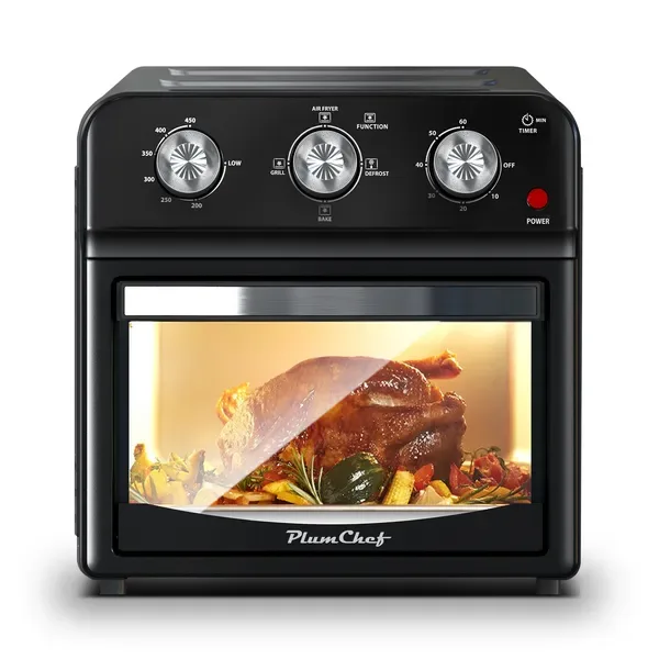 12-Liter Air Fryer With Advanced Multi-Function Cooking – Grill, Air Fry, Defrost, Bake, Presets For French Fries, Pizza, Chicken, Fish, And