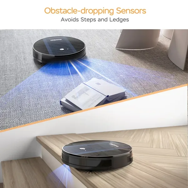 Geek Smart Robot Vacuum Cleaner G6;  Ultra-Thin;  1800Pa Strong Suction;  Automatic Self-Charging;  App Control;  Custom Cleaning;  Great For Hard Floors To Carpets(Banned From Selling On Amazon) view 4