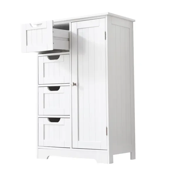 FRALIMK Small Bathrooom Storage Cabinet, Freestanding Storage Cabinet Entry Way Cabinet Home Storage For Living Room view 2