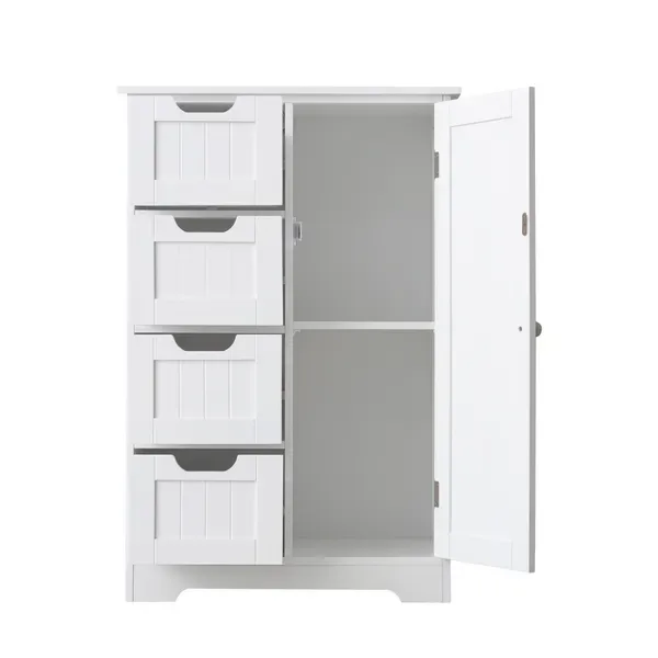 FRALIMK Small Bathrooom Storage Cabinet, Freestanding Storage Cabinet Entry Way Cabinet Home Storage For Living Room view 3
