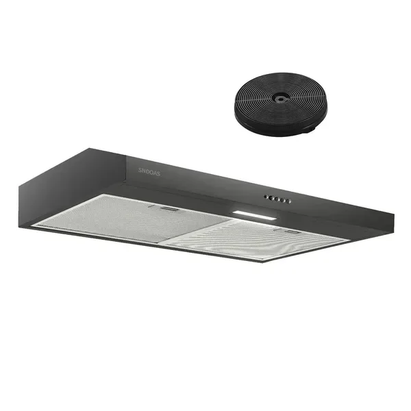Stainless Steel Under Cabinet Range Hood Vent Cooking 230 CFM Kitchen 3 Speed Cooker Hood