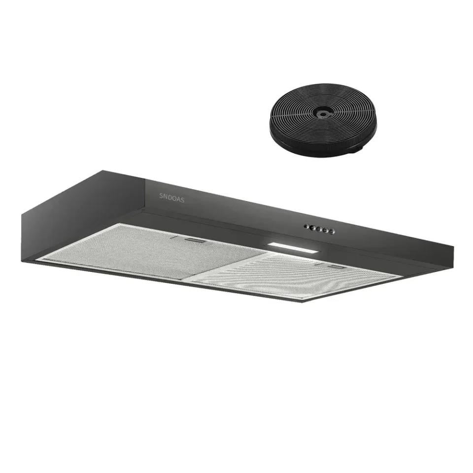 Stainless Steel Under Cabinet Range Hood Vent Cooking 230 CFM Kitchen 3 Speed Cooker Hood view 2