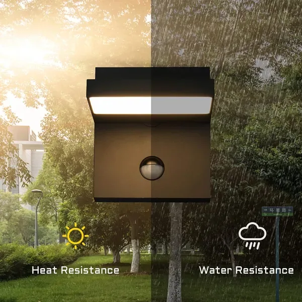 Inowel Wall Light Outdoor Motion Sensor Wall Lamp Modern Wall Sconce Lantern Fixture For Porch Front Door 32135 view 4