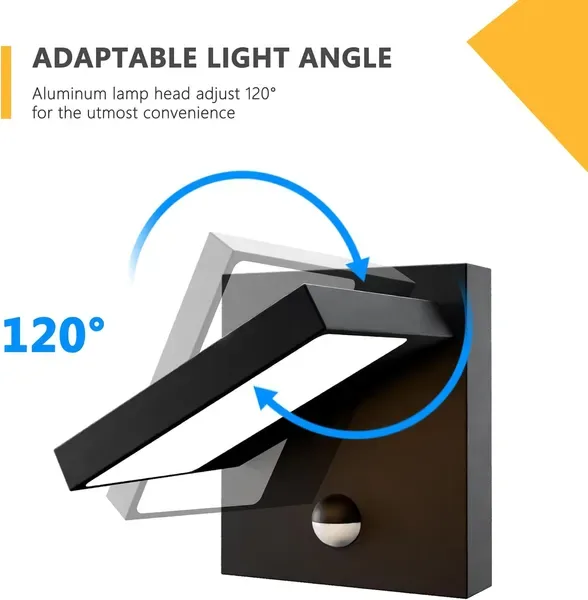 Inowel Wall Light Outdoor Motion Sensor Wall Lamp Modern Wall Sconce Lantern Fixture For Porch Front Door 32135 view 2