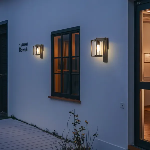 Outdoor Wall Light With Motion Sensor,Dusk To Dawn Pure Aluminum Wall Mount Lamp view 4