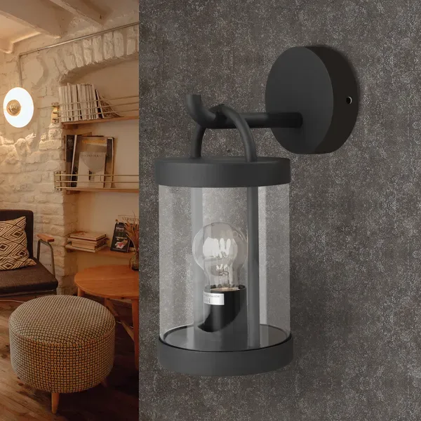 Inowel Lights Wall Light Outdoor Lantern E26 Bulb (Not Include) Wall Mount Hang Lamp Wall Sconce Lighting 32335 view 3