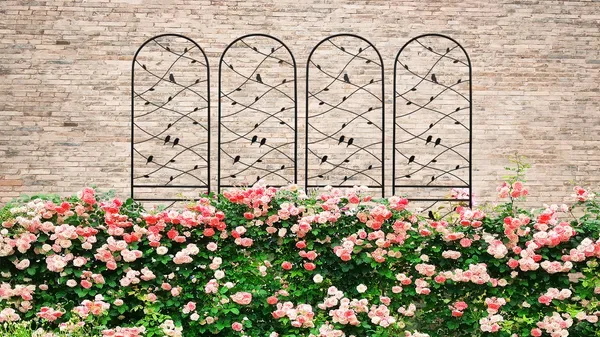4 Pack Metal Garden Trellis 86.7" X 19.7" Rustproof Trellis For Climbing Plants Outdoor Flower Support Bird Deco Black view 3