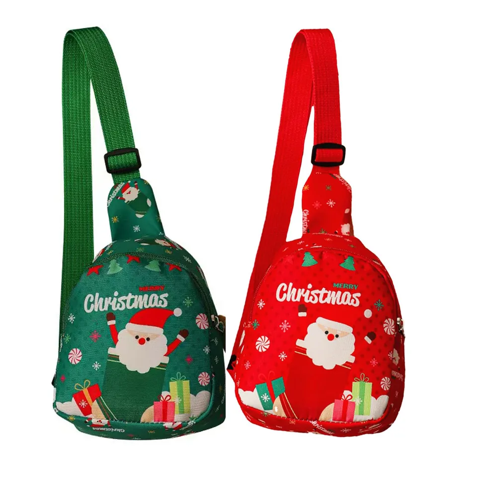 Christmas Santa Handheld Gift Bag - Festive Waterproof Gift Wrap For Holiday Presents, Perfect For Christmas Eve Apple Gift Boxes & Small view 3