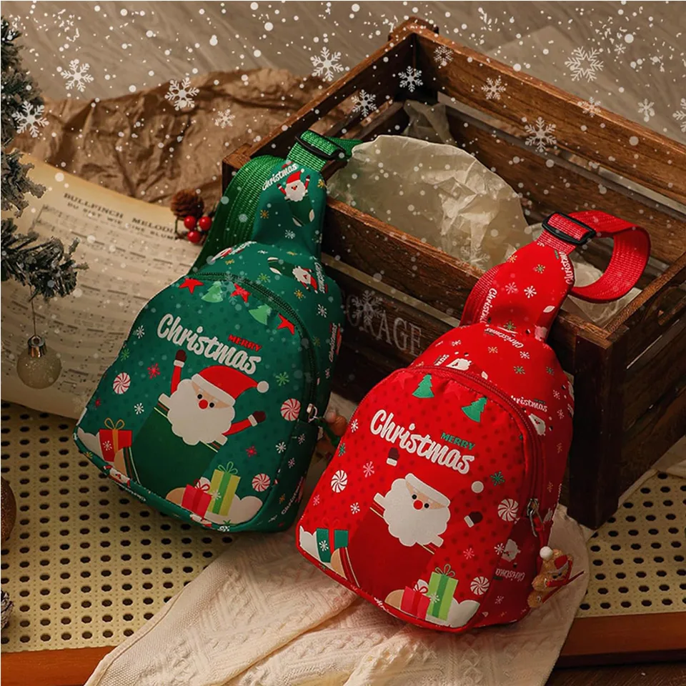 Christmas Santa Handheld Gift Bag - Festive Waterproof Gift Wrap For Holiday Presents, Perfect For Christmas Eve Apple Gift Boxes & Small view 4
