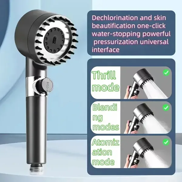 On Shower Drops Head Filtered Showerhead, Turbo Showerhead, Shower Head With Filter, Filtered Shower Head With Handheld, Turbo Showerhead