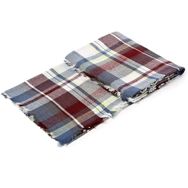 59 X 59in Women Scarf Plaid Tassel Soft Warm Blanket Scarves Womens Shawl Wraps view 2