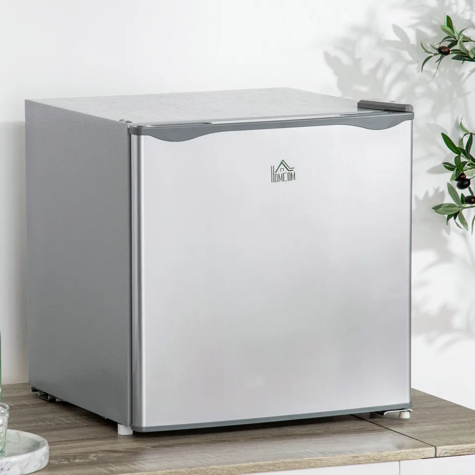 1.1 Cu.Ft Countertop Mini Freezer, Compact Upright Freezer with Removable Shelves, Gray