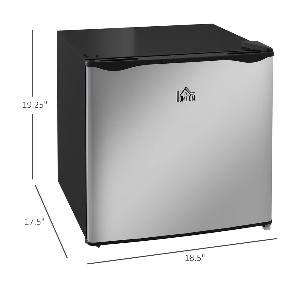 1.1 Cu.Ft Countertop Mini Freezer, Compact Upright Freezer with Removable Shelves, Silver view 2