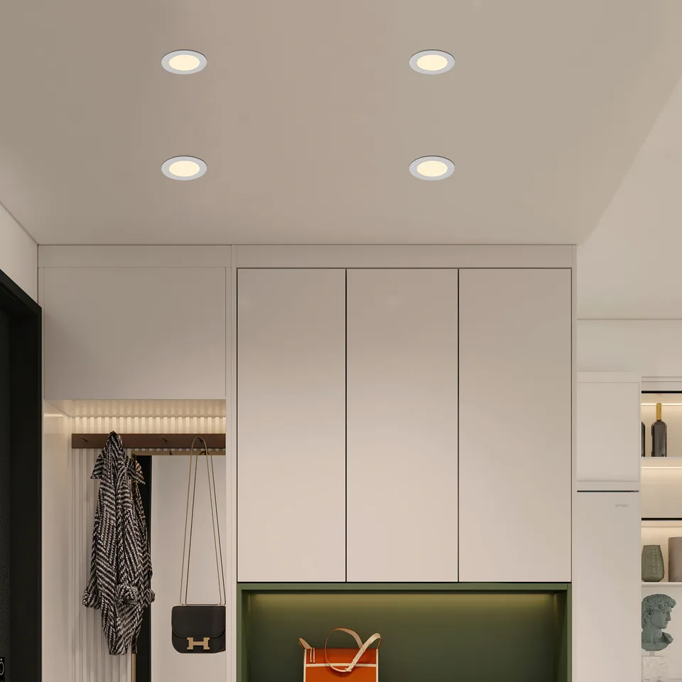 12-Pack 4 Inch Ultra-Thin LED Recessed Ceiling Light With Junction Box, 2700K-5000K Dimmable Color Changing Downlight, 9W 810LM, Easy Install, Ideal For Kitchen, Bedroom, Basement view 2