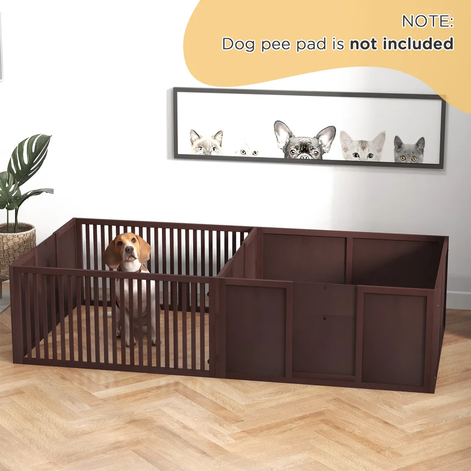 Whelping Box for Dogs Built for Mothers Comfort, Dog Whelping Pen with Removable Doors, Puppy Playpen for Indoors, Newborn Puppy Supplies &